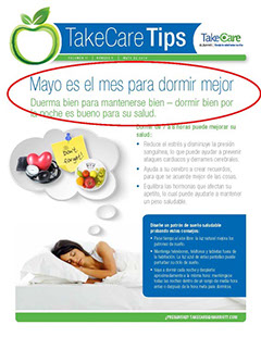 This is a newsletter page in Spanish.